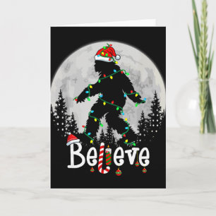 Santa Bigfoot Weihnachten Sasquatch Glaube Xmas Mä Karte