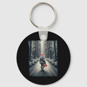 Santa Bigfoot Weihnachten Sasquatch Glauben  Schlüsselanhänger
