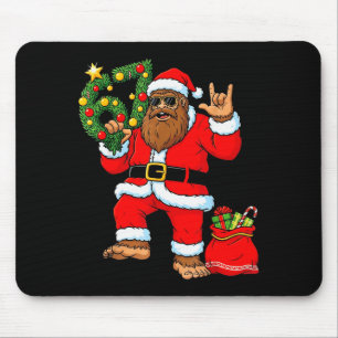 Santa Bigfoot Weihnachtsbaum Sasquatch 67 Sechs Si Mousepad