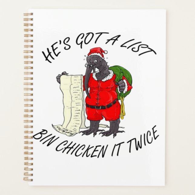 Santa Bin Chicken Planer (Vorderseite)