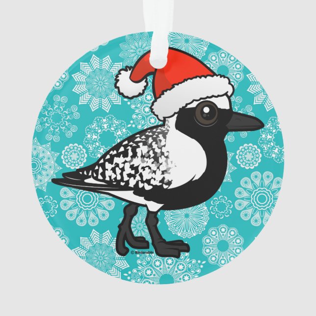 Santa-Black-Blog-Plover Ornament (Rückseite)