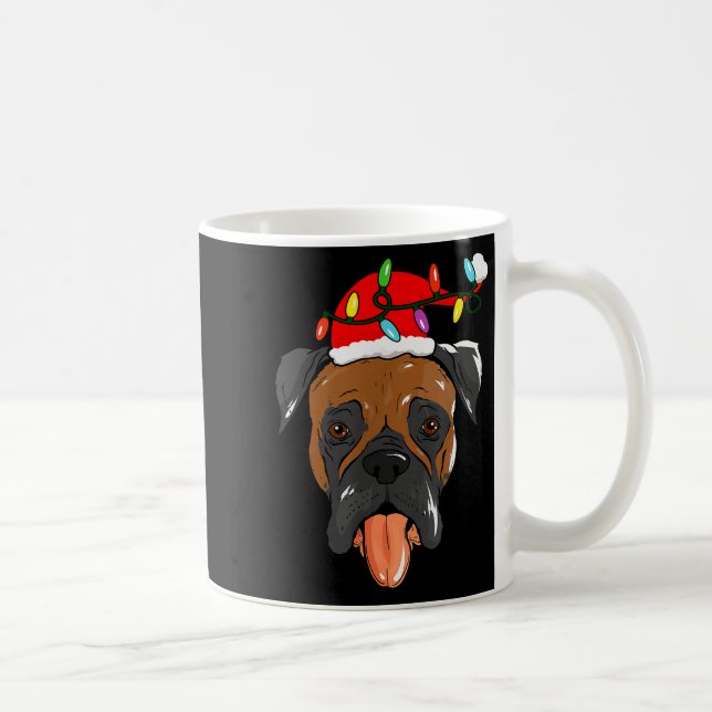Santa Boxer Light Christmas  Kaffeetasse (Rechts)