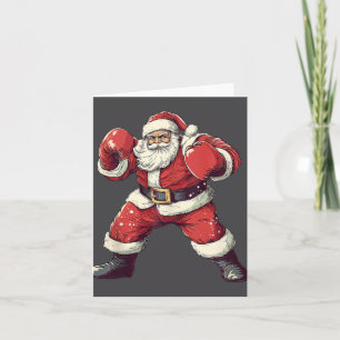 Santa Boxing Lover Funny Mixed Martial Arts Muay T Karte