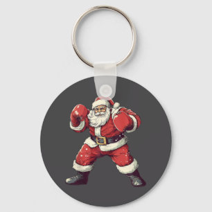 Santa Boxing Lover Funny Mixed Martial Arts Muay T Schlüsselanhänger