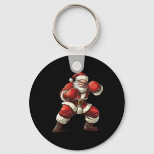 Santa Boxing Xmas Mixed Martial Arts Muay Thai Lov Schlüsselanhänger