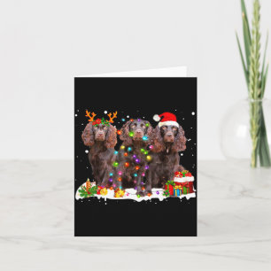 Santa Boykin Spaniel Hund Wunderschöner Weihnachts Karte