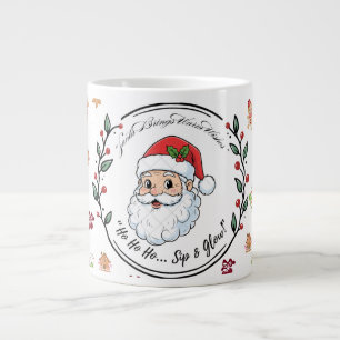 Santa bringt warme Wünsche – Festlicher Weihnachts Jumbo-Tasse