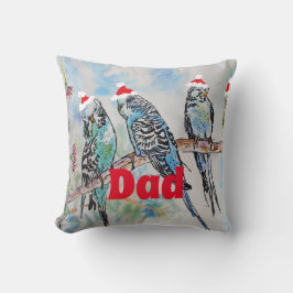 Santa Budgie Parrot Budgies Vater Vater Kissen