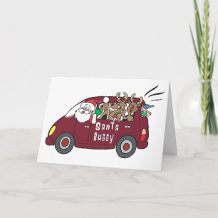 Santa Buggy Feiertagskarte