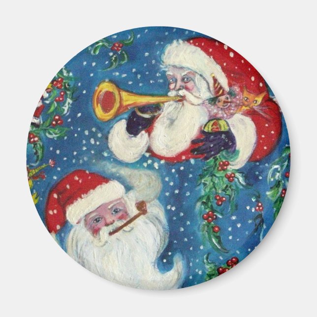 SANTA BUGLER Weihnachtsnacht Magnet (Vorne)