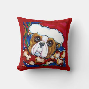 SANTA BULLDOGGE KISSEN