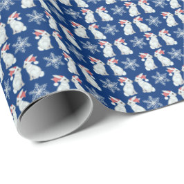 Santa Bunnies Wrapping Paper Geschenkpapier