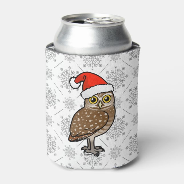 Santa Burrowing Owl Dosenkühler (Kanne Vorderseite)