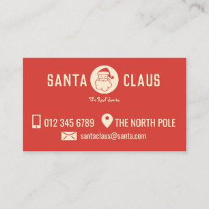 Santa Business Card Visitenkarte