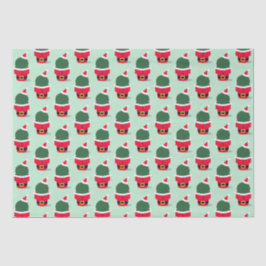 Santa Cactus Holiday Weihnachten Seidenpapier
