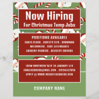 Santa Candy, saisonale Rekrutierung Werbung