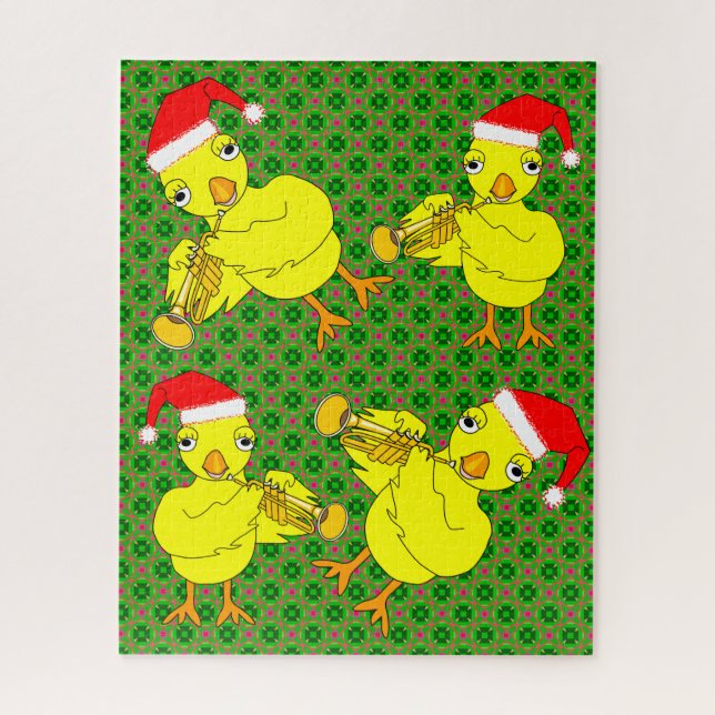 Santa Cap Trumpet Chick (Vertikal)