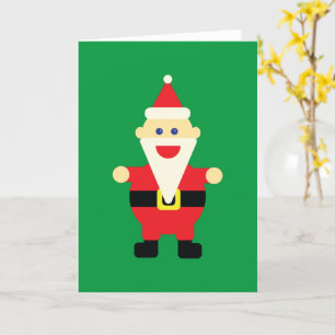 Santa Cartoon Spaß Niedlicher Weihnachtsfeiertag Karte
