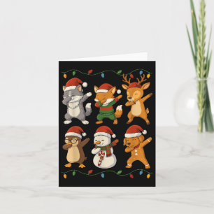 Santa Cat Friends Christmas Boys Girls Männer Karte