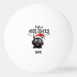 Santa Cat für Weihnachts Tischtennis zum Spieler Tischtennisball