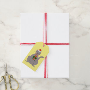 Santa Cat Geschenkanhänger