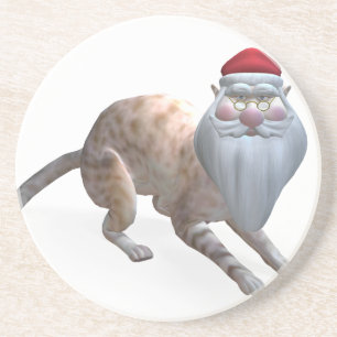 Santa Cat Getränkeuntersetzer