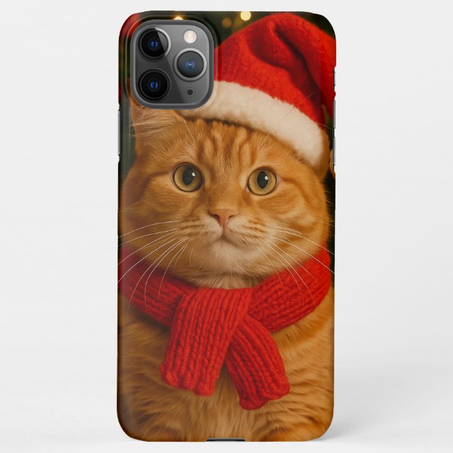 Santa Cat iPhone 11 Pro Max Case iPhone Hülle (Rückseite)
