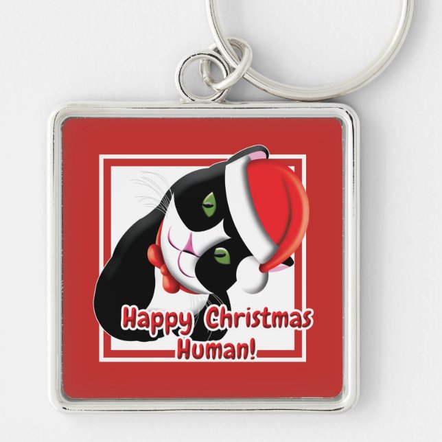 Santa Cat Schlüsselanhänger (Vorne)