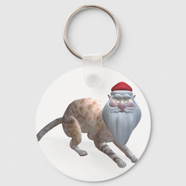 Santa Cat Schlüsselanhänger (Vorderseite)