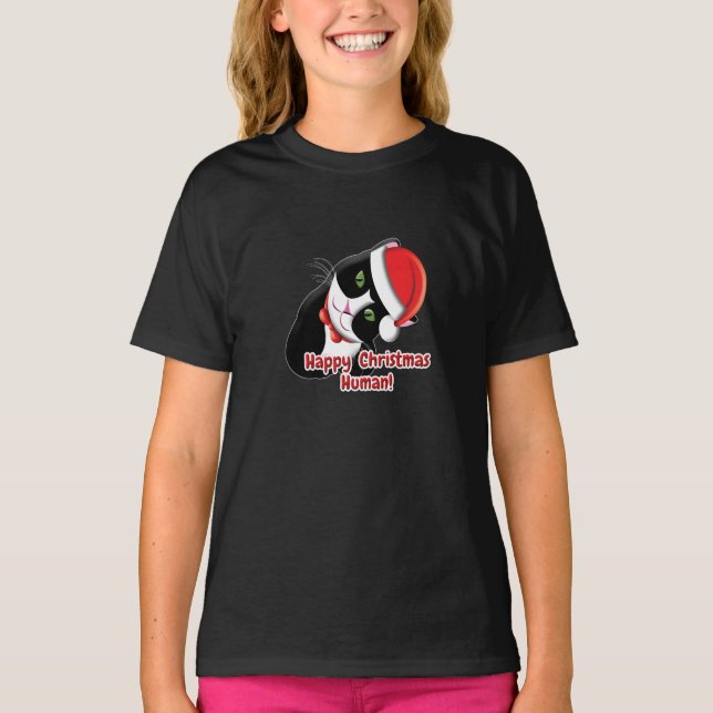 Santa Cat T-Shirt (Vorderseite)