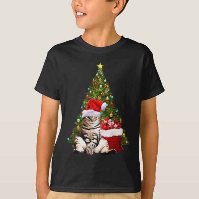 Santa Cat T-Shirt (Vorderseite)