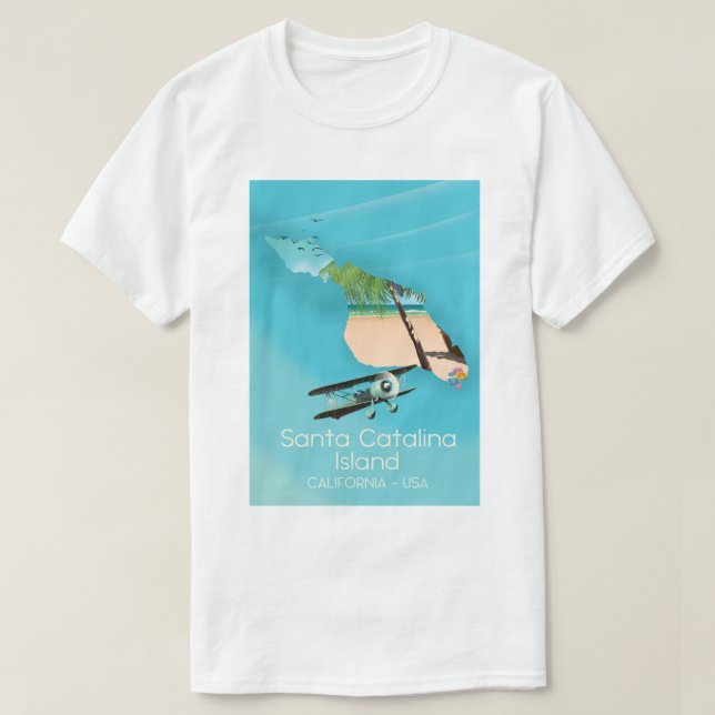Santa Catalina Island Kalifornien USA T-Shirt (Design vorne)