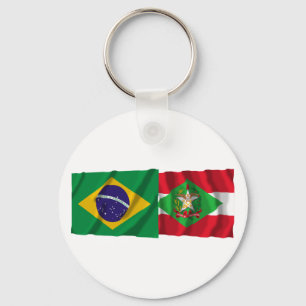 Santa Catarina u. Brasiliens wellenartig bewegende Schlüsselanhänger