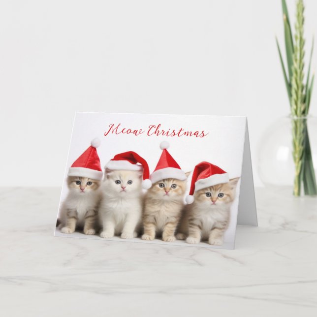 Santa Cats Karte (Vorderseite)