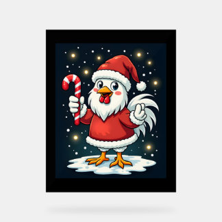 Santa Chicken Joy Acrylschild