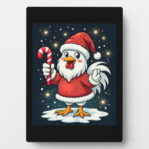 Santa Chicken Joy Fotoplatte