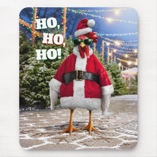 Santa Chicken Mousepad (Vorne)