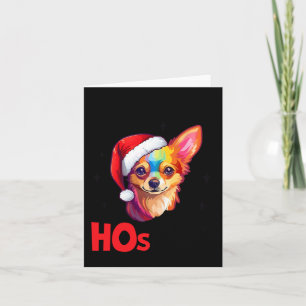 Santa Chihuahua Hund Es gibt ein paar Hos in diese Karte