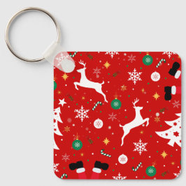 Santa Chimney Christmas Keychain Schlüsselanhänger