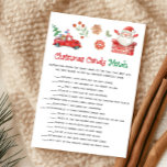Santa Christmas Candy Match Game Feiertagskarte<br><div class="desc">Sweeten the season with our Christmas Candy Match Printable Game! A fun and colorful challenge for candy lovers.
76SE A</div>