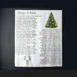 Santa Christmas Eve Story Wandteppich<br><div class="desc">Es war die Nacht vor Weihnachtsfeiertagen, um Ihre Kinder zu erfreuen, mit dem berühmten: Besuchen Sie Von St. Nikolaus Vintages altmodisches Gedicht, das einmal allen Kindern am Weihnachtsabend vorgelesen wurde, und weckt Aufregung für das nächste Weihnachtsgeschenk-Eröffnungsritual. Leckerei Ihre Kinder zu diesem alten Liebesvers und schauen Sie Ihren Kindern beim Zuhören...</div>
