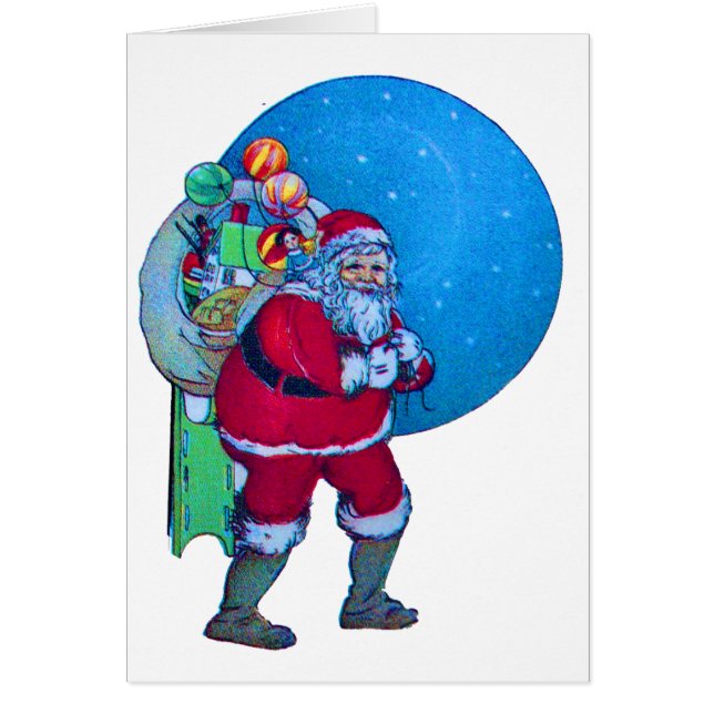 SANTA, CHRISTMAS GIFT SACK UND SPIELZEUG IM STARRY (Vorne)