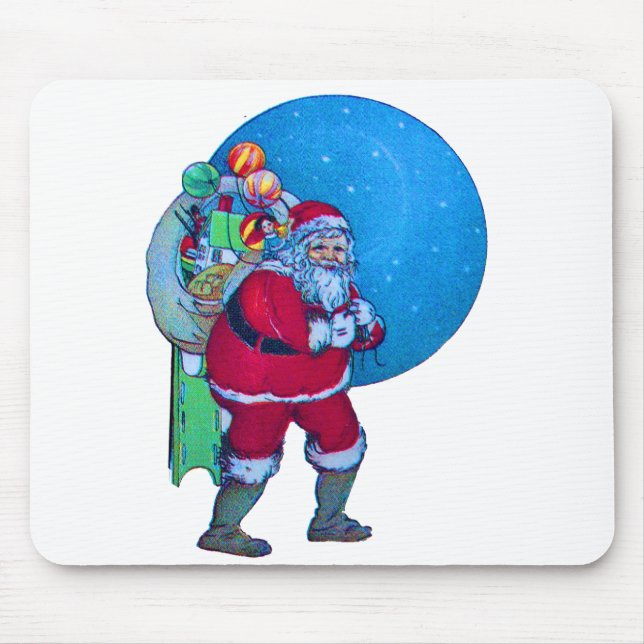 SANTA, CHRISTMAS GIFT SACK UND SPIELZEUG IM STARRY MOUSEPAD (Vorne)