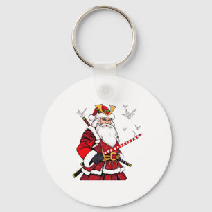 Santa Christmas Santa Claus Japanisch Art Samurai Schlüsselanhänger
