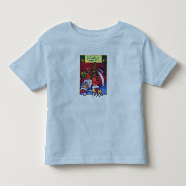 Santa Christmas Wish Kleinkind T-shirt (Vorderseite)