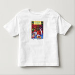 Santa Christmas Wish Kleinkind T-shirt<br><div class="desc">Weihnachts-Weihnachtskunst auf T - Shirt und Geschenken zeigt unser originelles Kunstwerk der glühenden alten Elfe, St. Nicholas auf dem Boden, mit einem braunen Welpenhund auf seinem großen runden Bauch, der versucht, den Polka-Dot umhüllten Hündchen in der Hand des Weihnachtsmanns zu bekommen, seinen Weihnachtswunsch. Dekorieren Sie Ihre Zuhause oder die Mailboxen...</div>