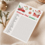 Santa Christmas Word Scrabble Game Feiertagskarte<br><div class="desc">Add a festive twist to a classic with our Christmas Scrabble Printable! Perfect for word lovers and families looking for a cozy Christmas activity.
76SE A</div>