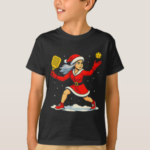 Santa Ckleball Spieler Weihnachten Schnee Xmas Pyj T-Shirt