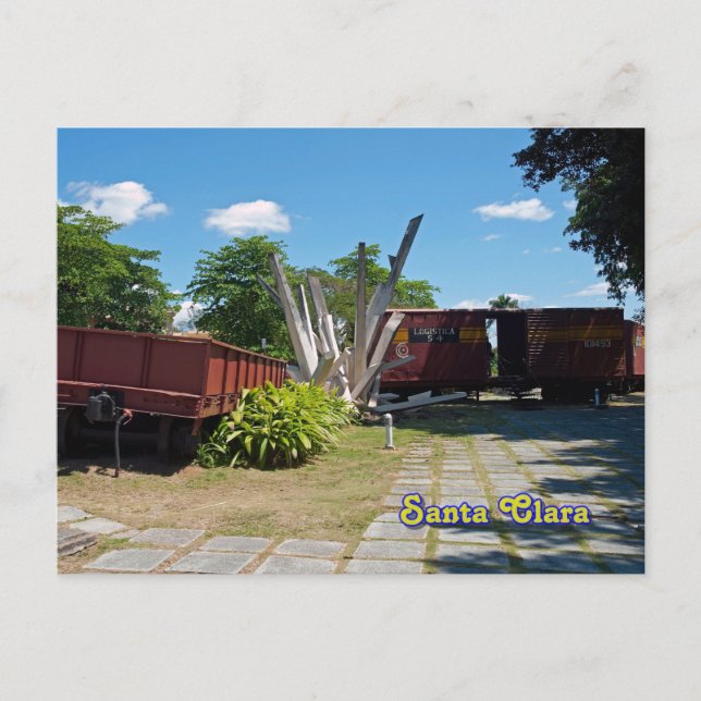 Santa Clara - Kuba. Deregulierter Zug 5 Postkarte (Vorderseite)
