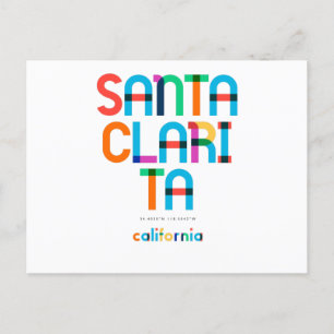 Santa Clarita California Mitte Jahrhundert, Pop Ar Postkarte